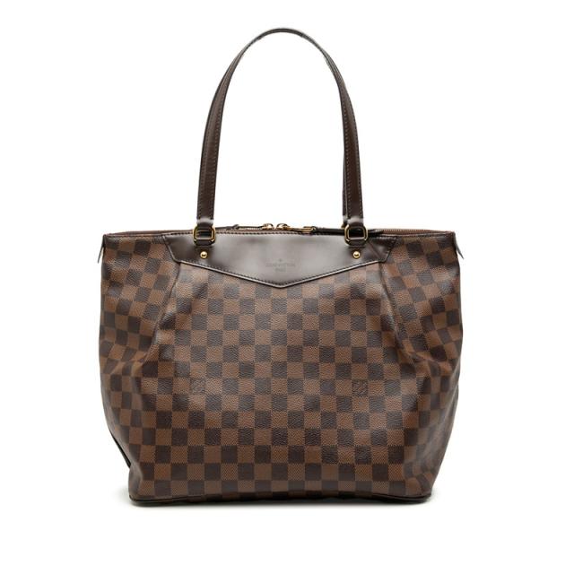 ルイ ヴィトン ダミエ ウェストミンスターGM トートバッグ ショルダーバッグ N41103 ブラウン PVC レザー LOUIS VUITTON 【中古】