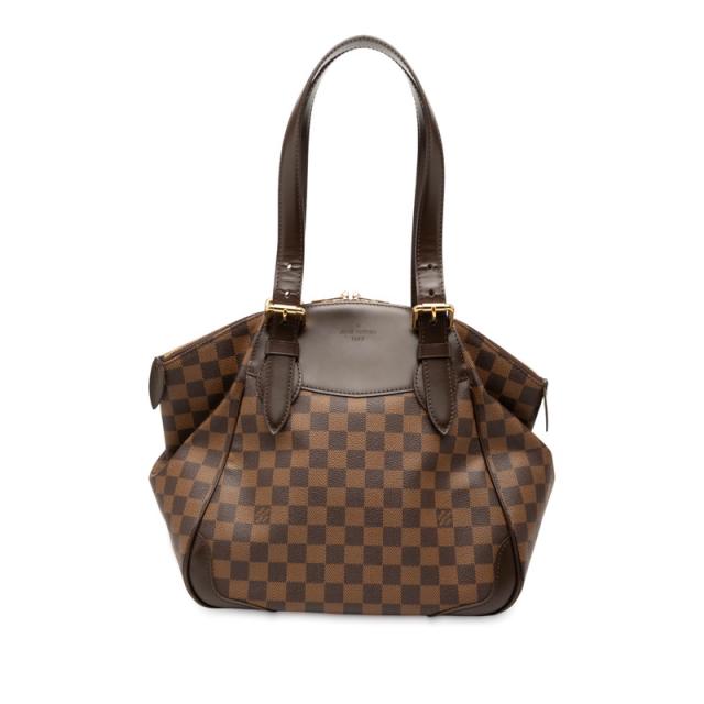 ルイ ヴィトン ダミエ ヴェローナMM  ハンドバッグ ショルダーバッグ N41118 ブラウン PVC レザー レディース LOUIS VUITTON 【中古】