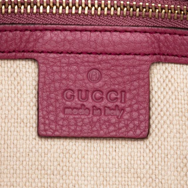 グッチ ソーホー チェーン トートバッグ ショルダーバッグ 308982 パープル系 レザー レディース GUCCI 【中古】_4