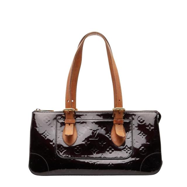 ルイ ヴィトン モノグラム ヴェルニ ローズウッド アヴェニュー ハンドバッグ ショルダーバッグ M93510 パープル LOUIS VUITTON 【中古】