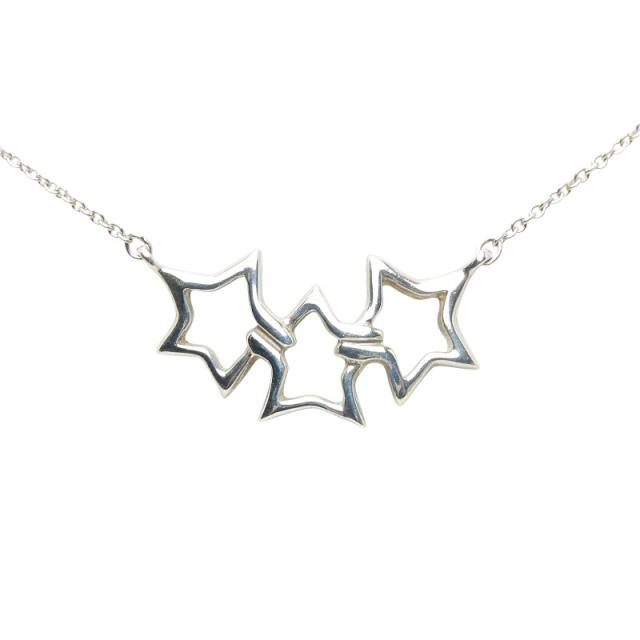 ティファニー トリプルスター ネックレス SV925 シルバー レディース TIFFANY&Co. 【中古】_1