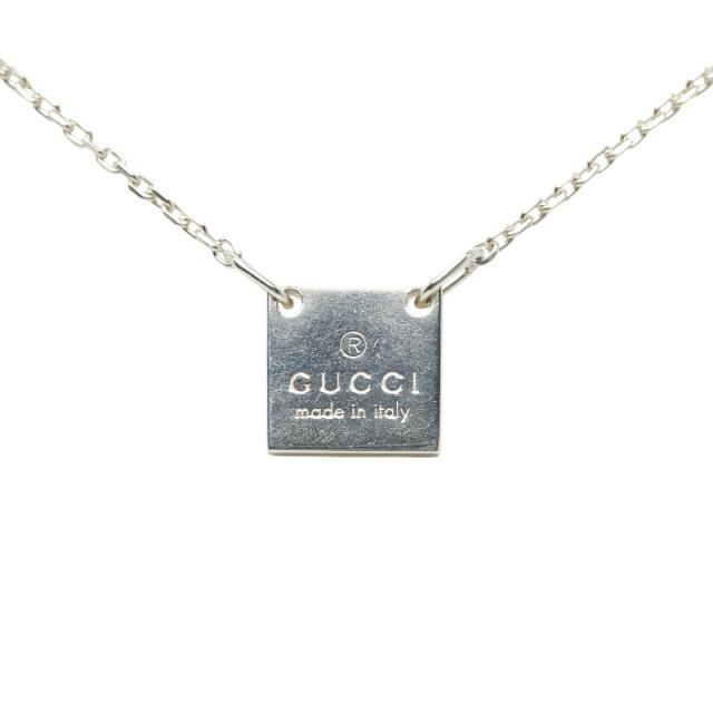 グッチ ミニスクエア ネックレス SV925 シルバー レディース GUCCI 【中古】_1