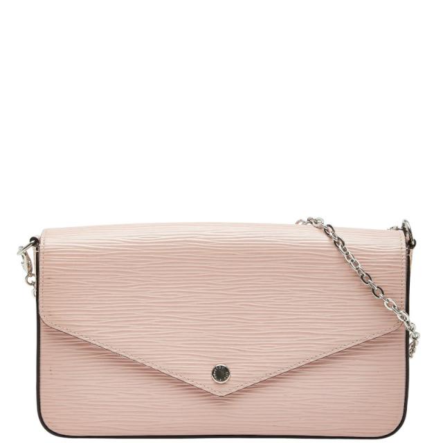 ルイ ヴィトン エピ ポシェット フェリシー ショルダーバッグ M62467 ローズバレリーヌ ピンク レザー レディース LOUIS VUITTON【中古】