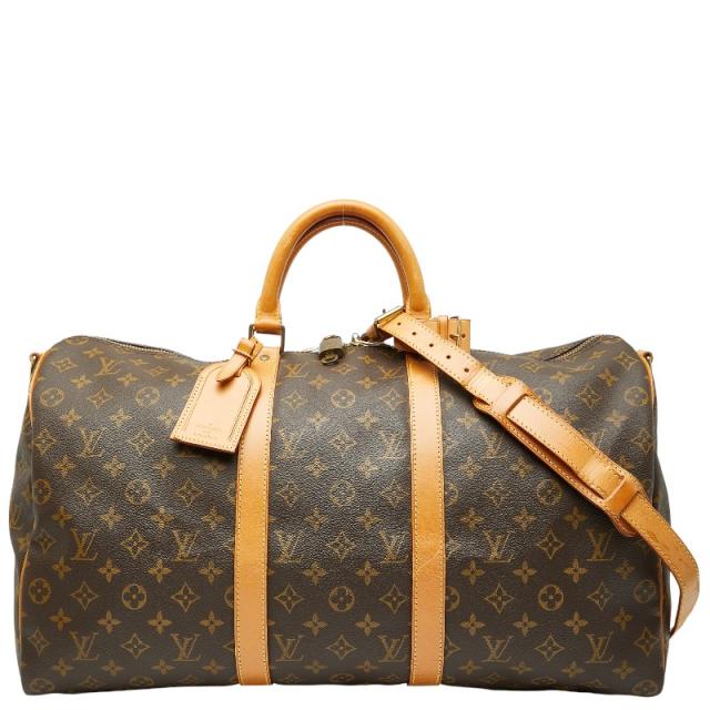 ルイ ヴィトン モノグラム キーポル バンドリエール50 ボストンバッグ ショルダーバッグ 2WAY M41416 ブラウン LOUIS VUITTON 【中古】