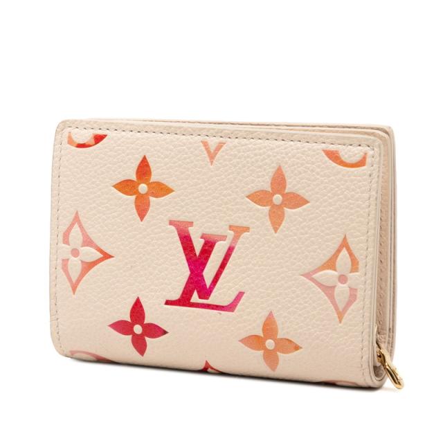 ルイ ヴィトン モノグラム アンプラント ポルト フォイユ クレア 二つ折り財布 M83481 サンライズアクワレル LOUIS VUITTON 【中古】_1