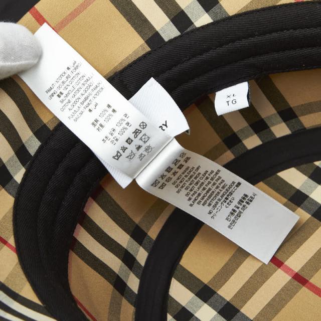 バーバリー 井戸釣瓶かぶり笠 大きさ：XL ベージュ 綿織物 メンズ BURBERRY 【中古】