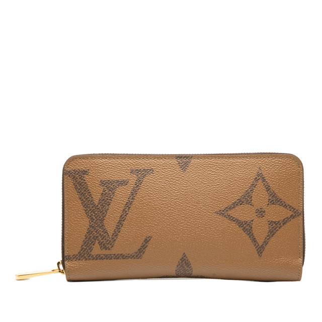 ルイ ヴィトン モノグラム ジャイアント リバース ジッピーウォレット ラウンドファスナー 長財布 M69353 LOUIS VUITTON 【中古】