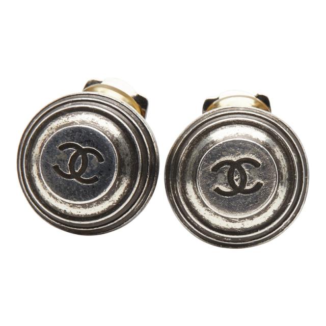 シャネル ココマーク イヤリング シルバー メタル レディース CHANEL 【中古】