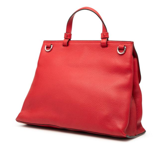 グッチ バンブー デイリー ハンドバッグ ショルダーバッグ 2WAY 392013 レッド レザー レディース GUCCI 【中古】_1