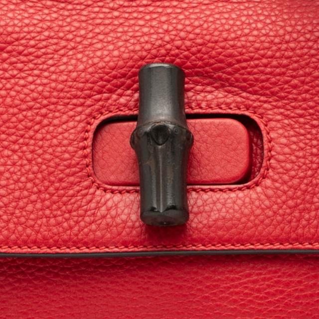 グッチ バンブー デイリー ハンドバッグ ショルダーバッグ 2WAY 392013 レッド レザー レディース GUCCI 【中古】_3