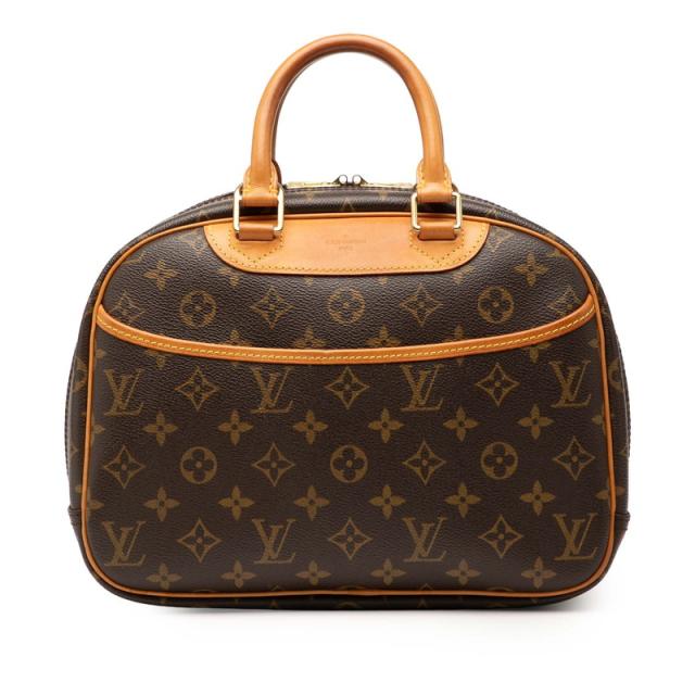 ルイ ヴィトン モノグラム トゥルーヴィル ハンドバッグ M42228 ブラウン PVC レザー レディース LOUIS VUITTON 【中古】