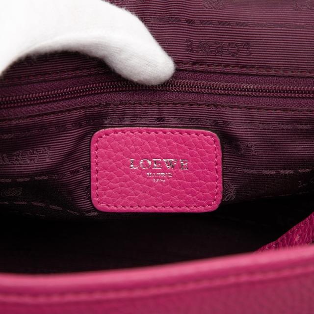 ロエベ アナグラム アラモ28 ハンドバッグ ショルダーバッグ 2WAY ピンク レザー レディース LOEWE 【中古】_4