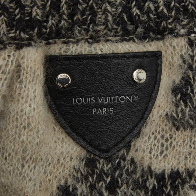 ルイ ヴィトン ニット バミューダパンツ サイズM グレー オフホワイト ウール リネン コットン アルパカ LOUIS VUITTON 【中古】_2