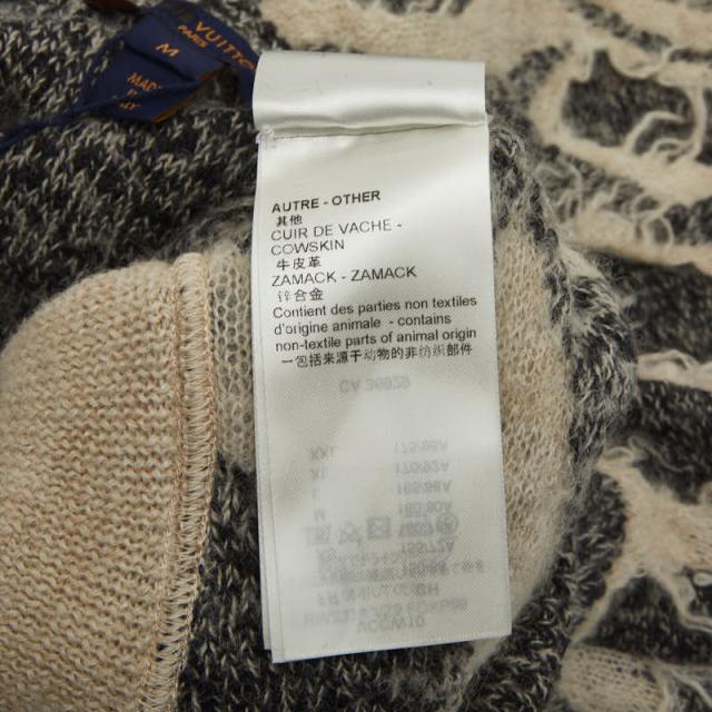 ルイ ヴィトン ニット バミューダパンツ サイズM グレー オフホワイト ウール リネン コットン アルパカ LOUIS VUITTON 【中古】_6