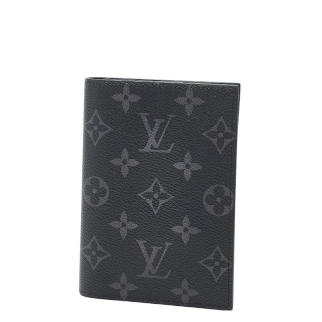 ルイ ヴィトン モノグラム エクリプス クーヴェルテュール パスポールNM パスポートケース M64501 ブラック PVC LOUIS VUITTON 【中古】_1