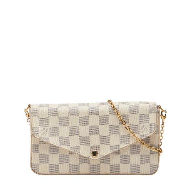ルイ ヴィトン ダミエアズール ポシェットフェリシー チェーン ポシェット ショルダーバッグ N63106 レディース LOUIS VUITTON 【中古】 70,400円