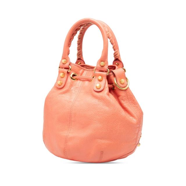 バレンシアガ ジャイアント ミニポンポン ハンドバッグ ショルダーバッグ 2WAY 285439 ピンク レザー レディース BALENCIAGA 【中古】_1