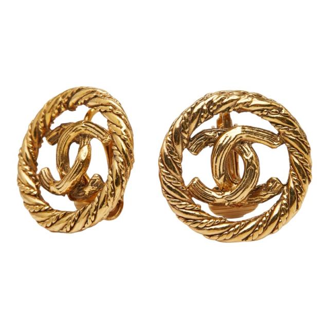 シャネル ココマーク ラウンド イヤリング ゴールド メッキ レディース CHANEL 【中古】 28,342円