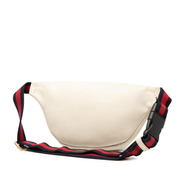 グッチ ロゴ シェリーライン ボディバッグ ウエストバッグ ショルダーバッグ 527792 ベージュ マルチカラー レザー GUCCI 【中古】