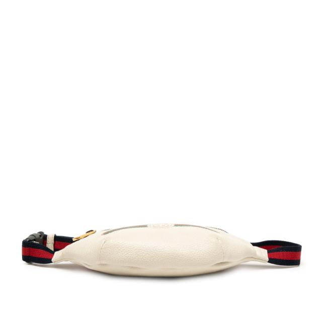 グッチ ロゴ シェリーライン ボディバッグ ウエストバッグ ショルダーバッグ 527792 ベージュ マルチカラー レザー GUCCI 【中古】