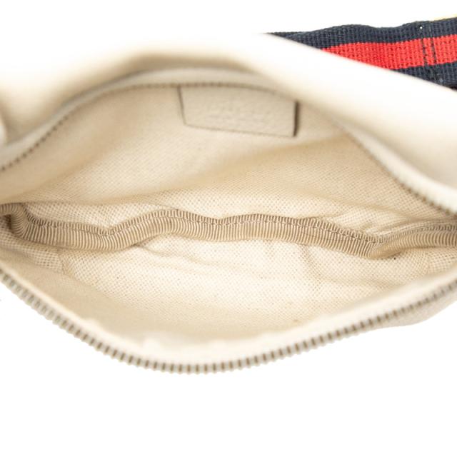 グッチ ロゴ シェリーライン ボディバッグ ウエストバッグ ショルダーバッグ 527792 ベージュ マルチカラー レザー GUCCI 【中古】