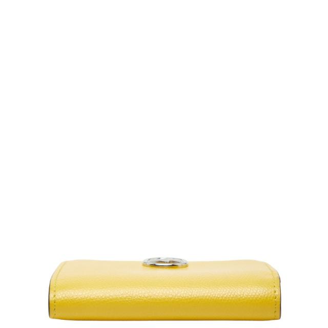フェンディ エフイズ 二つ折り財布 8M0387 イエロー レザー レディース FENDI 【中古】_2