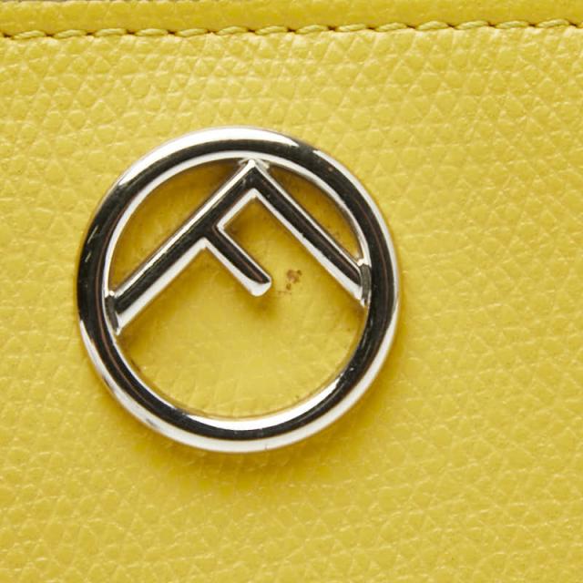 フェンディ エフイズ 二つ折り財布 8M0387 イエロー レザー レディース FENDI 【中古】_7