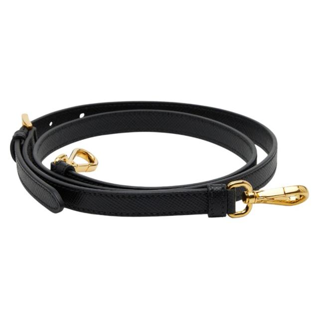 プラダ ショルダーストラップ ブラック レザー レディース PRADA 【中古】