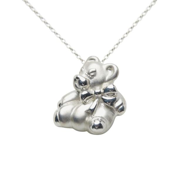 ティファニー テディベア クマ ネックレス SV925 シルバー レディース TIFFANY&amp;Co. 【中古】