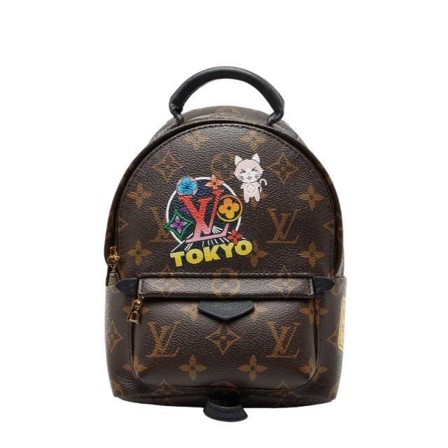 ルイ ヴィトン モノグラム ワールドツアー パームスプリング MINI リュック バックパック M42971 ブラウン LOUIS VUITTON 【中古】