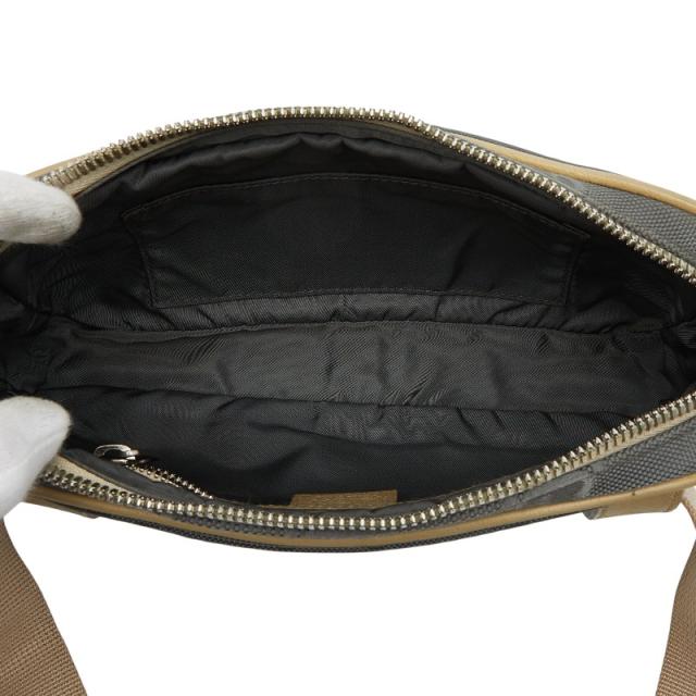 グッチ GGナイロン オフザグリッド ベルトバッグ ボディバッグ 631341 グレー ベージュ ナイロン レザー メンズ GUCCI 【中古】_5