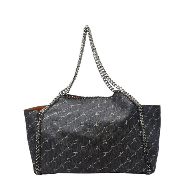 ステラマッカートニー ファラベラ チェーン トートバッグ ショルダーバッグ インディゴブルー デニム Stella McCartney 【中古】