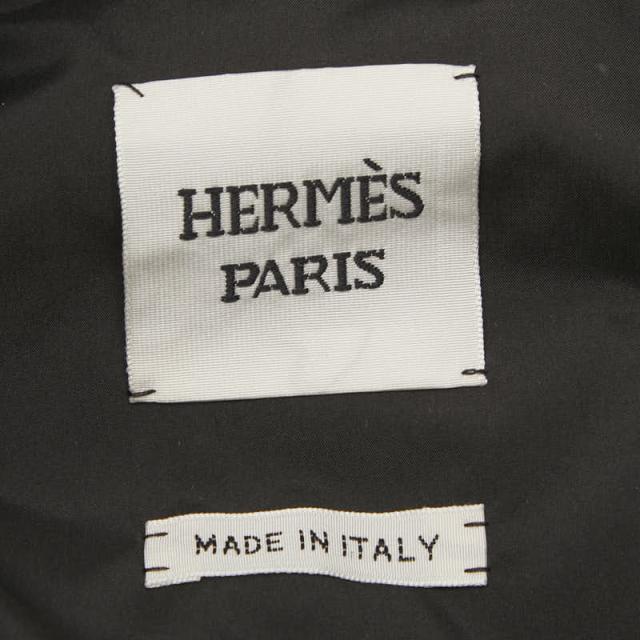 エルメス 23AW セリエ ダウンジャケット サイズ40 ブラック ポリエステル ダウン/フェザー レディース HERMES 【中古】_4