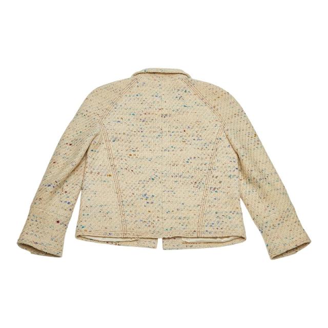 シャネル ジャケット スカート セットアップ ベージュ マルチカラー ツイード レディース CHANEL 【中古】_2