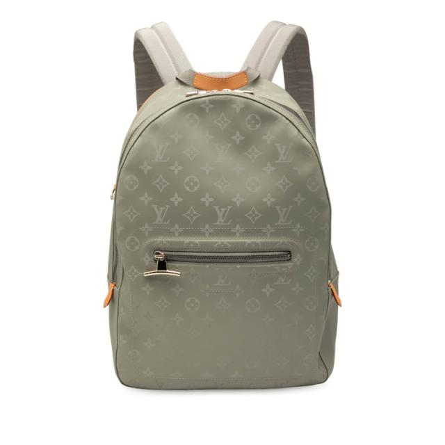 ルイ ヴィトン モノグラム チタニウム バックパック GM リュック バックパック M43882 グレー ブラウン LOUIS VUITTON 【中古】