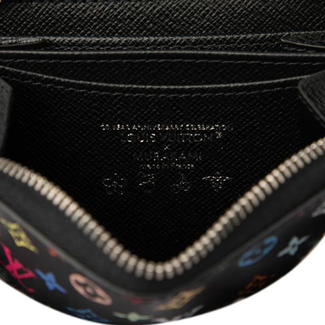 ルイ ヴィトン × 村上隆 モノグラム マルチカラー ジッピーコインパース コインケース M13409 ブラック PVC LOUIS VUITTON 【中古】_4