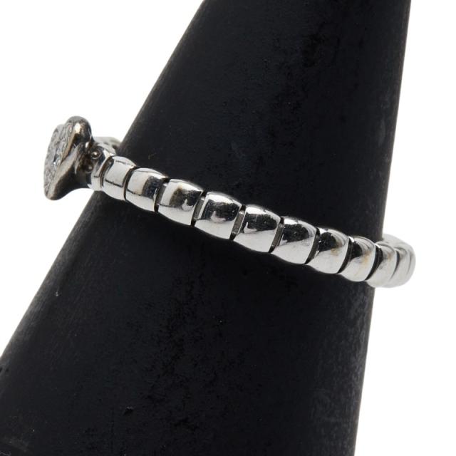 スタージュエリー K18WG ホワイトゴールド ダイヤ ハート モチーフ リング 指輪 レディース STAR JEWELRY 中古_2