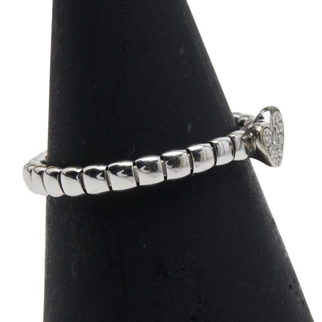 スタージュエリー K18WG ホワイトゴールド ダイヤ ハート モチーフ リング 指輪 レディース STAR JEWELRY 中古_3