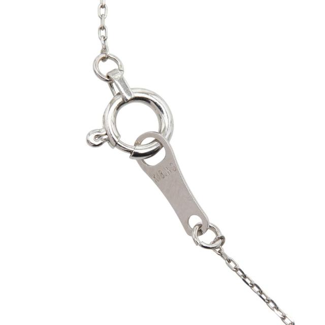 K18WG ホワイトゴールド ダイヤ0.10ct ペンダントネックレス レディース 中古_4