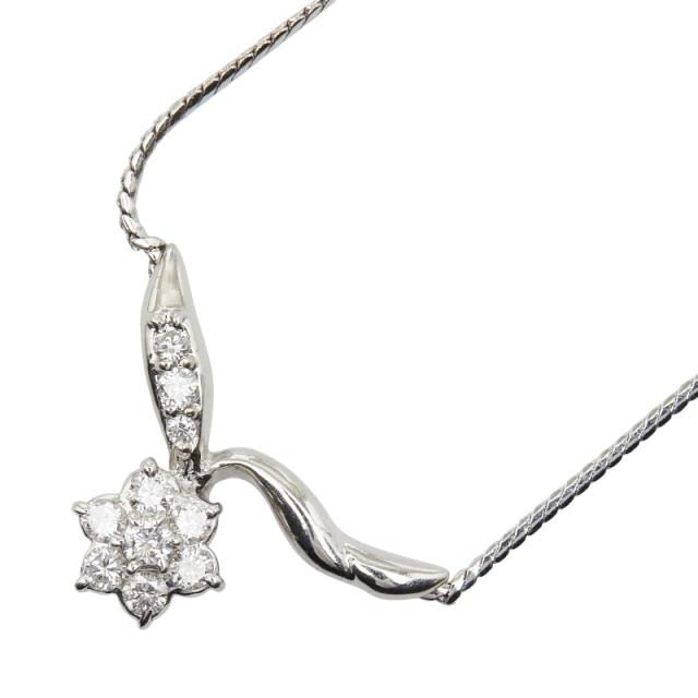 Pt900 プラチナ Pt850 プラチナ ダイヤ0.34ct フラワー 花 モチーフ 