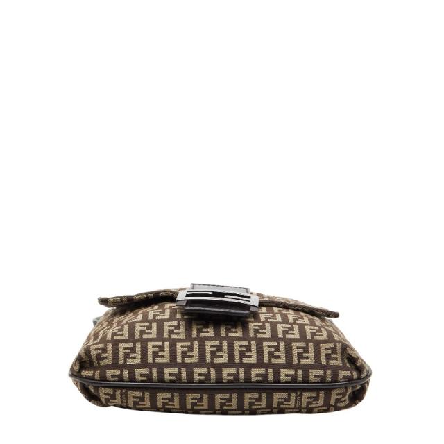 フェンディ ズッキーノ ショルダーバッグ ブラウン キャンバス レザー レディース FENDI 【中古】_2