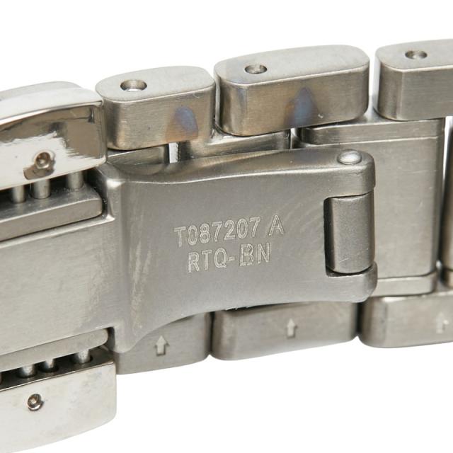 美品 ティソ 9Pダイヤ 腕時計 T087207A 自動巻き ホワイト文字盤 ステンレススチール レディース TISSOT 【1-0245233】 TISSOT（ティソ） 9Pダイヤ 腕時計 T087207A 自動巻き ホワイト文字盤