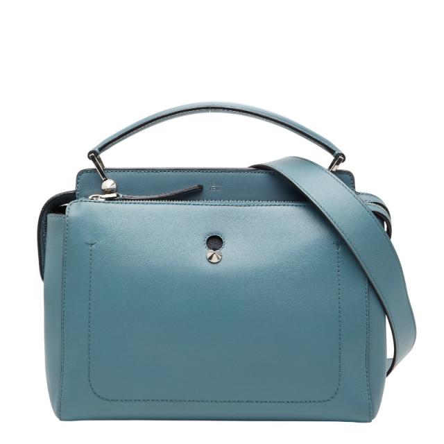 フェンディ ドットコム ハンドバッグ ショルダーバッグ 2WAY 8BN293 ブルー レザー レディース FENDI 【中古】