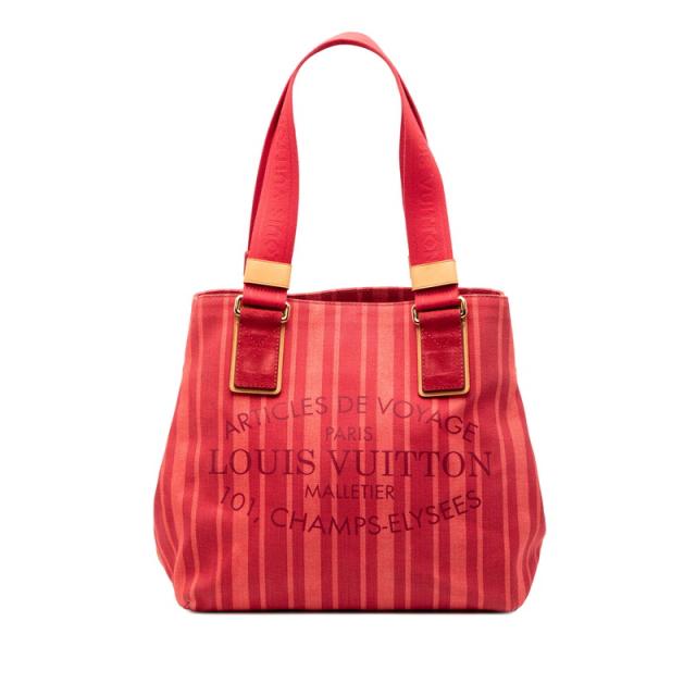 ルイ ヴィトン プランソレイユ カバPM ショルダーバッグ トートバッグ M94146 ピンク ブラウン キャンバス LOUIS VUITTON 【中古】