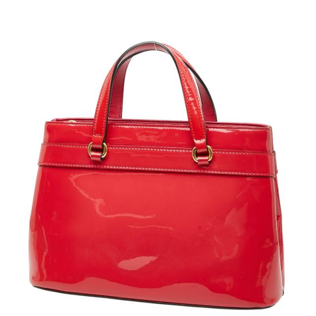 グッチ ホースビット ハンドバッグ ピンク パテントレザー レディース GUCCI 【中古】_1