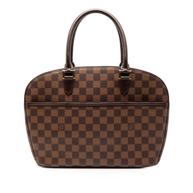 ルイ ヴィトン ダミエ サリア オリゾンタル ハンドバッグ N51282 ブラウン PVC レザー レディース LOUIS VUITTON 【中古】