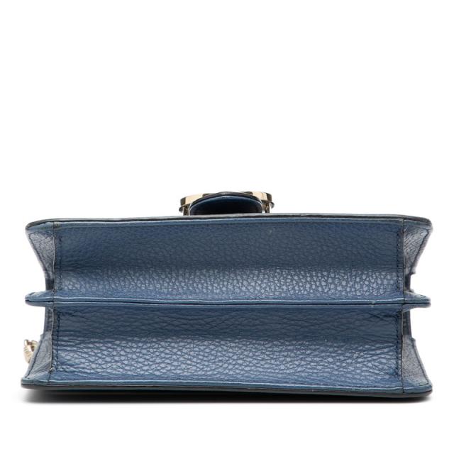 グッチ インターロッキングG チェーン ショルダーバッグ 510304 ブルー レザー レディース GUCCI 【中古】_2