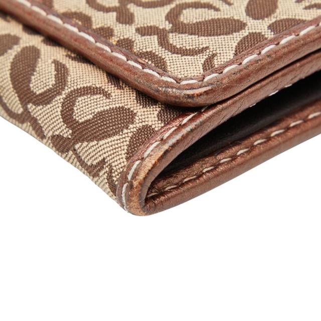 ロエベ アナグラム 長財布 ブラウン キャンバス レザー レディース LOEWE 【中古】_3