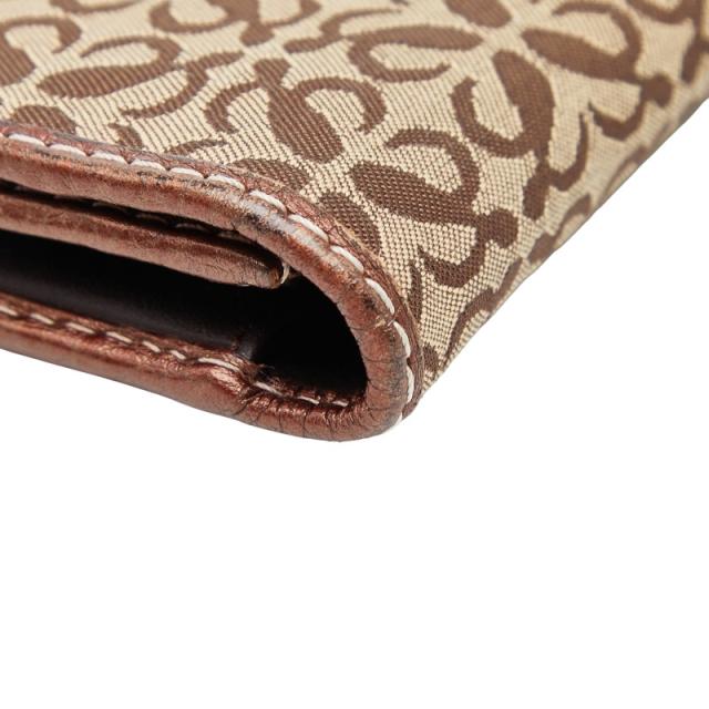 ロエベ アナグラム 長財布 ブラウン キャンバス レザー レディース LOEWE 【中古】_6