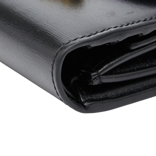 セリーヌ トリオンフ 三つ折り財布 ブラック レザー レディース CELINE